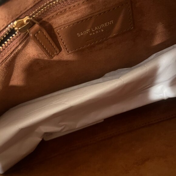 SAINT LAURENT LE 5 À 7 IN CROCODILE-EMBOSSED SHINY LEATHER YSL Hobo bag - Picture 11 of 13